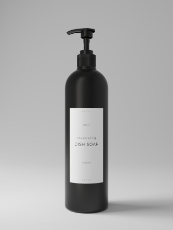 no.7 dish soap - black - pumpe