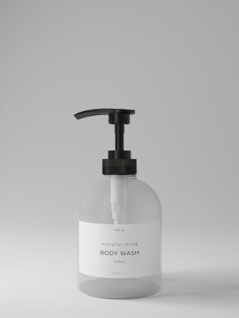 no.4 body wash - clear - pumpe