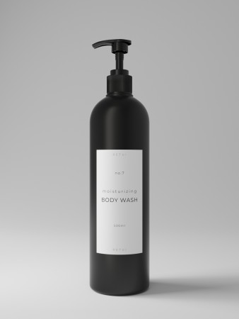 no.7 body wash - black - pumpe