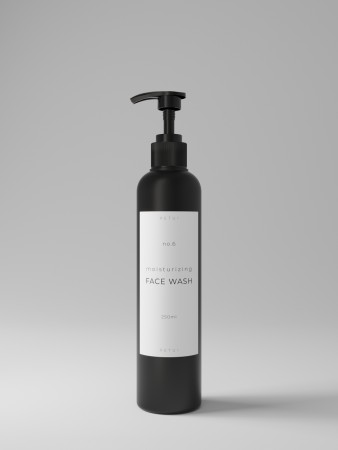 no.6 face wash - black - pumpe
