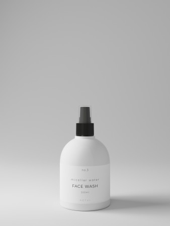 no.3 face wash - white - spray