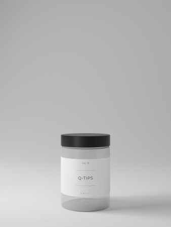 no.9 krukke - clear - kork