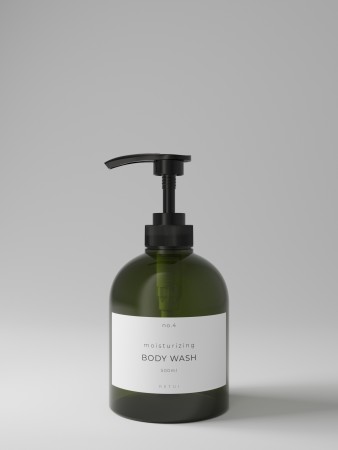 no.4 body wash - olive green - pumpe
