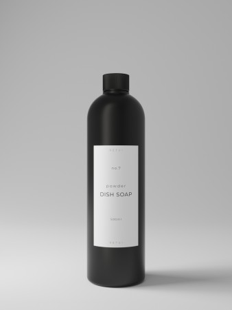 no.7 dish powder - black - kork